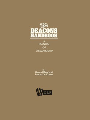 cover image of The Deacons Handbook